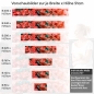 Preview: Küchenrückwand Folie rotes Blütenmeer Höhe 51cm