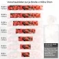 Preview: Küchenrückwand Folie rotes Blütenmeer Höhe 51cm