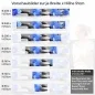 Preview: Küchenrückwand Folie blaue Blumen Zen SPA Steine Höhe 51cm