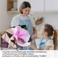 Preview: Küchenrückwand Folie Orchideenblüten in zartem Rosa-Violett A4 Muster