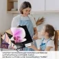 Preview: Küchenrückwand Folie Violette Orchideen - Zen-Motiv mit Reflexion A4 Muster
