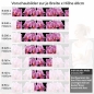 Preview: Küchenrückwand Folie Orchideen Pink - Pink auf Schwarz Höhe 60cm