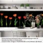 Preview: Küchenrückwand Folie rote Tulpen Artikelbild 1