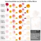 Preview: Küchenrückwand Folie Blumentraum - Fröhliche Gerbera für Ihre Küche Höhe 80cm