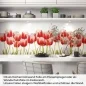Preview: Küchenrückwand Folie Tulpenmotiv Artikelbild 1
