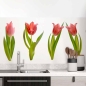 Preview: Küchenrückwand Folie Tulpenblüten Hauptbild