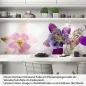 Preview: Küchenrückwand Folie farbige Blüten Artikelbild 1