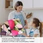 Preview: Küchenrückwand Folie pinke Rosen A4 Muster