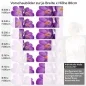 Preview: Küchenrückwand Folie violette Krokusse Höhe 80cm