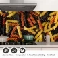 Preview: Küchenrückwand Folie Bunte Pasta - Italienisches Flair für Ihre Küche Detailbild 1