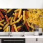 Preview: Küchenrückwand Folie Bunte Pasta - Italienisches Flair für Ihre Küche Hauptbild 1