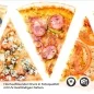 Preview: Küchenrückwand Folie Pizzagenuss - Viva Italia Bunte Pizza-Motive Detailbild 2