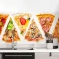 Preview: Küchenrückwand Folie Pizzagenuss - Viva Italia Bunte Pizza-Motive Hauptbild 1
