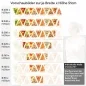 Preview: Küchenrückwand Folie Pizzagenuss - Viva Italia Bunte Pizza-Motive Höhe 51cm