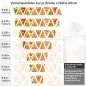 Preview: Küchenrückwand Folie Pizzagenuss - Viva Italia Bunte Pizza-Motive Höhe 60cm