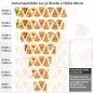 Preview: Küchenrückwand Folie Pizzagenuss - Viva Italia Bunte Pizza-Motive Höhe 80cm