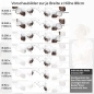Preview: Küchenrückwand Folie Kokosnuss Splash Variantenauswahl Vorschaubild Höhe 80cm