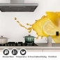 Preview: Küchenrückwand Folie Lemon Splash Detailbild 1