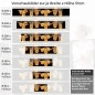 Preview: Küchenrückwand Folie Portakal Variantenauswahl Vorschaubild Höhe 51cm