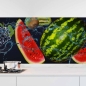Preview: Küchenrückwand Folie Wassermelone & Früchtemix im Wasserspiel Hauptbild 1