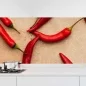 Preview: Küchenrückwand Folie Scharfe Chilis - Würze für Ihre Küche Hauptbild 1