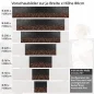Preview: Küchenrückwand Folie Kaffeebohnen - Für die perfekte Kaffeeküche Höhe 80cm