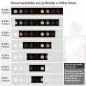 Preview: Küchenrückwand Folie Kaffee Tassen - Vielfalt auf schwarzem Hintergrund Höhe 51cm