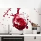 Preview: Küchenrückwand Folie Spritzender Wein - Weingenuss für die Küche Hauptbild 1