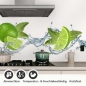 Preview: Küchenrückwand Folie Limetten Splash Detailbild 1