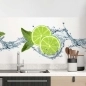 Preview: Küchenrückwand Folie Limetten Splash Hauptbild 1