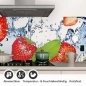 Preview: Küchenrückwand Folie Erdbeeren Splash Detailbild 1
