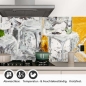 Preview: Küchenrückwand Folie Orange Freeze Detailbild 1