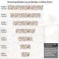 Preview: Küchenrückwand Folie Holzmaserung Mosaik Höhe 51cm