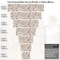 Preview: Küchenrückwand Folie Holzmaserung Mosaik Höhe 80cm