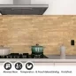 Preview: Küchenrückwand Folie Holzriemchen Holzoptik Detailbild 1