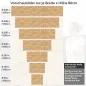 Preview: Küchenrückwand Folie Holzriemchen Holzoptik Höhe 80cm