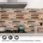 Preview: Küchenrückwand Folie Retro Holz Textur Detailbild 1