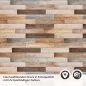 Preview: Küchenrückwand Folie Retro Holz Textur Detailbild 2