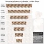 Preview: Küchenrückwand Folie Retro Holz Textur Höhe 51cm