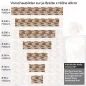 Preview: Küchenrückwand Folie Retro Holz Textur Höhe 60cm