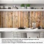 Preview: Küchenrückwand Folie Paletten Holz Optik Artikelbild 1