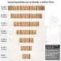 Preview: Küchenrückwand Folie Paletten Holz Optik Höhe 51cm