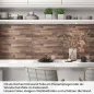 Preview: Küchenrückwand Folie dunkles Holz Artikelbild 1