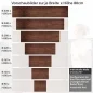 Preview: Küchenrückwand Folie Holzstruktur Höhe 80cm