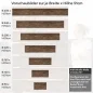 Preview: Küchenrückwand Folie rustikale Holzoptik Höhe 51cm