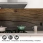 Preview: Küchenrückwand Folie Wellenholz Optik Detailbild 1