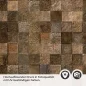 Preview: Küchenrückwand Folie Holzblock Mosaik Optik Detailbild 2