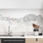 Preview: Küchenrückwand Folie weiße Berge Hauptbild 1