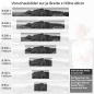 Preview: Küchenrückwand Folie monochrome Berge Variantenauswahl Vorschaubild Höhe 60cm
