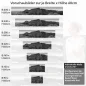 Preview: Küchenrückwand Folie monochrome Berge Variantenauswahl Vorschaubild Höhe 60cm